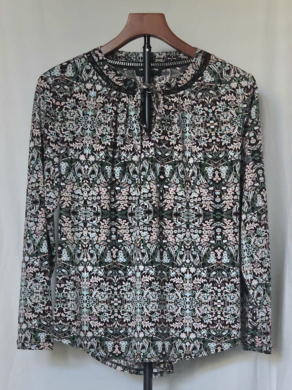Liz Claiborne Career Kaleidoscope Floral Blouse